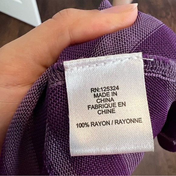 Haute Hippie Purple Chevron Maxi Boho Skirt - Picture 11 of 11